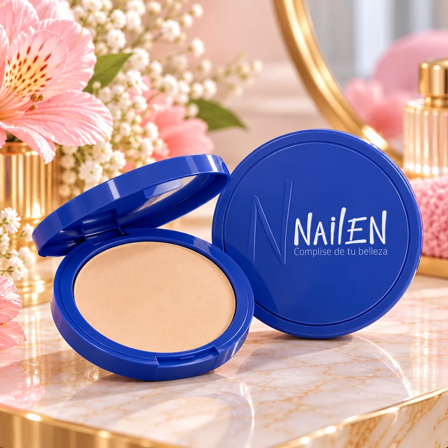 Polvo Compacto Nailen Con Espejo