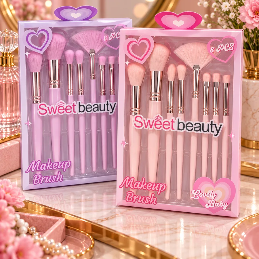 Set De Brochas Sweet X8