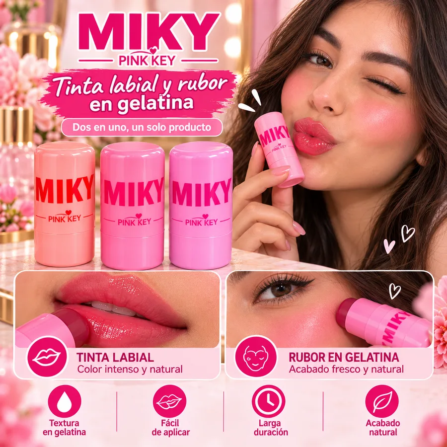 Tinta Labial Y Rubor En Gelatina